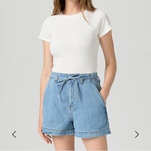 Paige  Anessa Blue Shorts